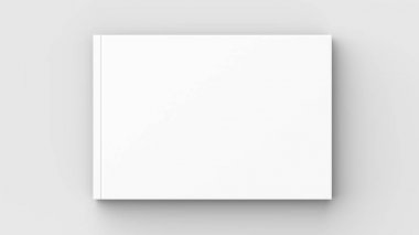 Yatay - manzara ciltli broşür, kitap ya da katalog sahte 