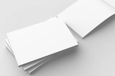 Yatay - manzara ciltli broşür, kitap ya da katalog sahte 