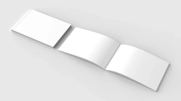 Horizontal - folheto capa dura paisagem, livro ou catálogo simulado — Fotografia de Stock