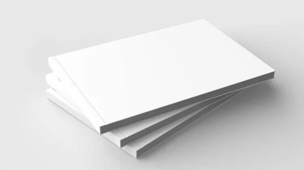 Horizontal - folheto capa dura paisagem, livro ou catálogo simulado — Fotografia de Stock