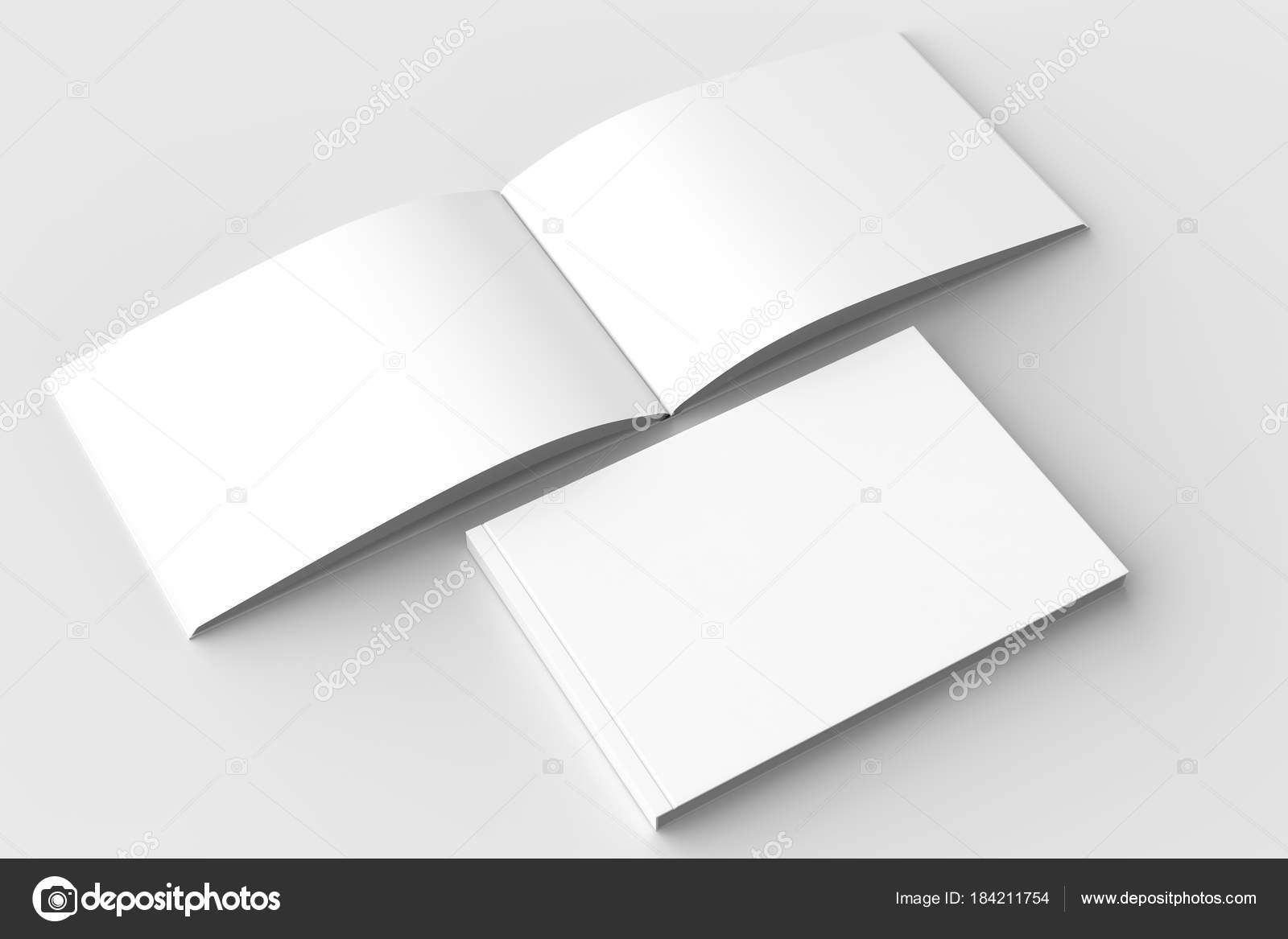 Fotos de Horizontal - folleto de tapa dura de paisaje, libro o modelo de catálogo - Imagen de ...