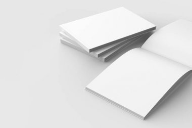 Yatay - manzara ciltli broşür, kitap ya da katalog sahte 