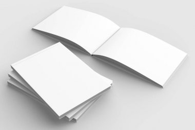 Yatay - manzara ciltli broşür, kitap ya da katalog sahte 