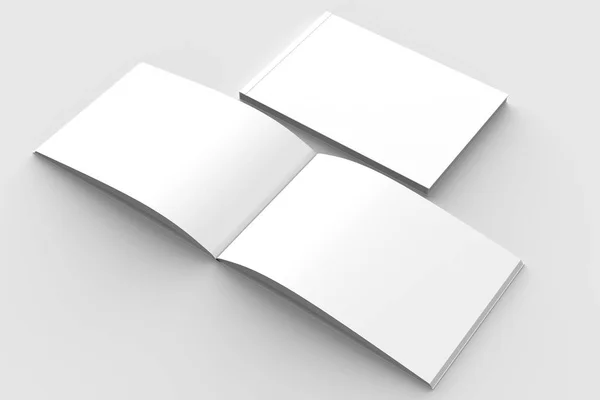 Οριζόντια - τοπίο hardcover φυλλάδιο, βιβλίο ή στον κατάλογο μακέτα — Φωτογραφία Αρχείου