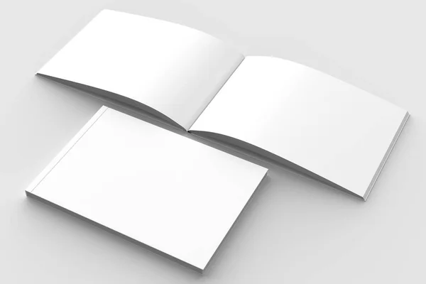Yatay - manzara ciltli broşür, kitap ya da katalog sahte 