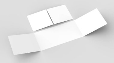 Yatay - peyzaj gate katlı broşür alay kadar üzerinde izole böylece