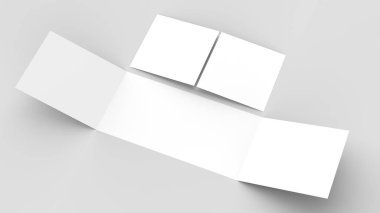 Yatay - peyzaj gate katlı broşür alay kadar üzerinde izole böylece