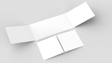 Yatay - peyzaj gate katlı broşür alay kadar üzerinde izole böylece