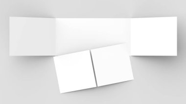 Yatay - peyzaj gate katlı broşür alay kadar üzerinde izole böylece