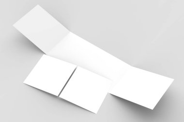 Yatay - peyzaj gate katlı broşür alay kadar üzerinde izole böylece