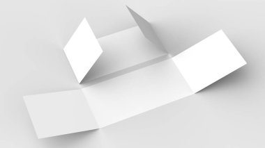 Yatay - peyzaj gate katlı broşür alay kadar üzerinde izole böylece