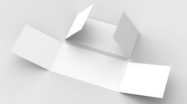 Yatay - peyzaj gate katlı broşür alay kadar üzerinde izole böylece