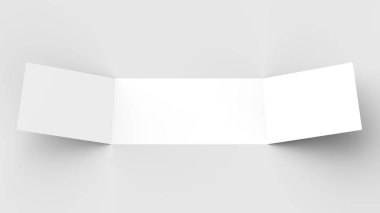 Yatay - peyzaj gate katlı broşür alay kadar üzerinde izole böylece