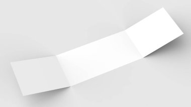 Yatay - peyzaj gate katlı broşür alay kadar üzerinde izole böylece