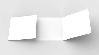 Yatay - peyzaj gate katlı broşür alay kadar üzerinde izole böylece