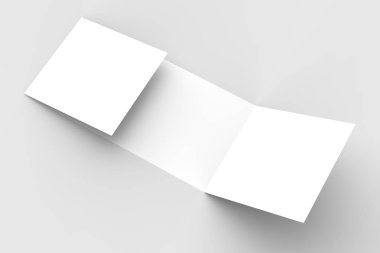 Yatay - peyzaj gate katlı broşür alay kadar üzerinde izole böylece