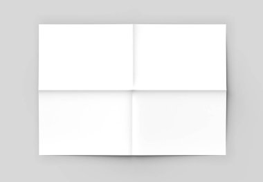 8 sayfa broşür - Fransız kat dik açı yatay - manzara 