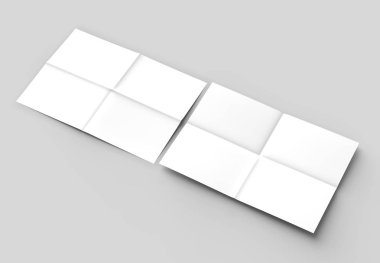 8 sayfa broşür - Fransız kat dik açı yatay - manzara 