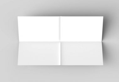 8 sayfa broşür - Fransız kat dik açı yatay - manzara 