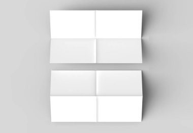 8 sayfa broşür - Fransız kat dik açı yatay - manzara 