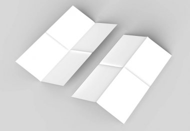 8 sayfa broşür - Fransız kat dik açı yatay - manzara 