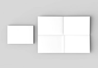 8 sayfa broşür - Fransız kat dik açı yatay - manzara 