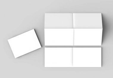 8 sayfa broşür - Fransız kat dik açı yatay - manzara 