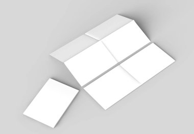 8 sayfa broşür - Fransız kat dik açı yatay - manzara 