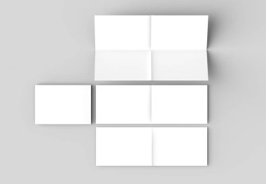 8 sayfa broşür - Fransız kat dik açı yatay - manzara 