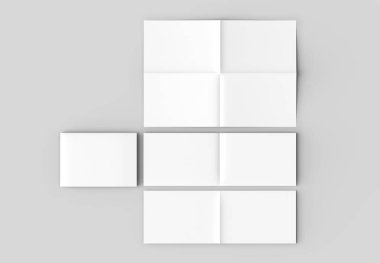 8 sayfa broşür - Fransız kat dik açı yatay - manzara 