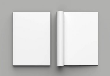 Yumuşak kapak broşür, dergi, kitap ya da alay kadar izole katalog 