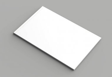 Yumuşak kapak manzara broşür, dergi, kitap ya da katalog kadar sahte