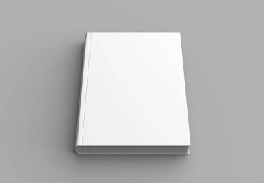 Sert kapak kitap kadar üzerinde izole yumuşak gri arka plan dalga geçiyorsunuz. 3D hasta