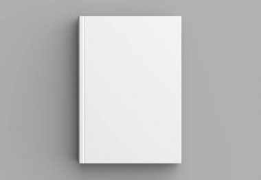 Sert kapak kitap kadar üzerinde izole yumuşak gri arka plan dalga geçiyorsunuz. 3D hasta