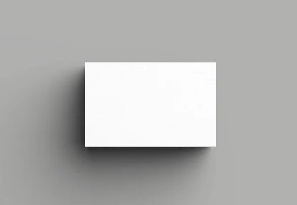 Cartão de visita mock up isolado em fundo cinza. Horizontal. 3. — Fotografia de Stock