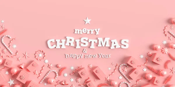 Merry Christmas and happy new year background. — Stock Photo, Image