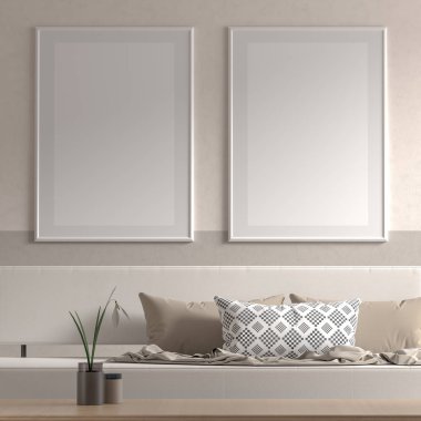 İskandinav tarzı iç afiş çerçeve kadar Mock