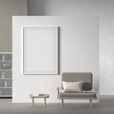 İskandinav tarzı iç afiş çerçeve kadar Mock