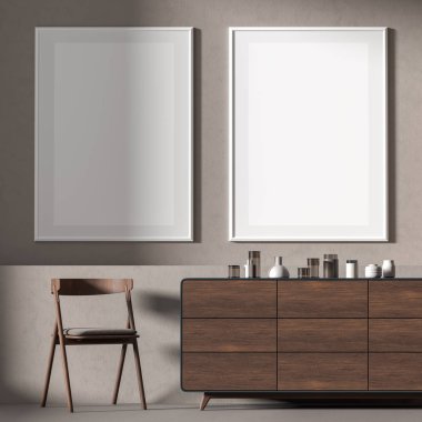 İskandinav tarzı iç afiş çerçeve kadar Mock