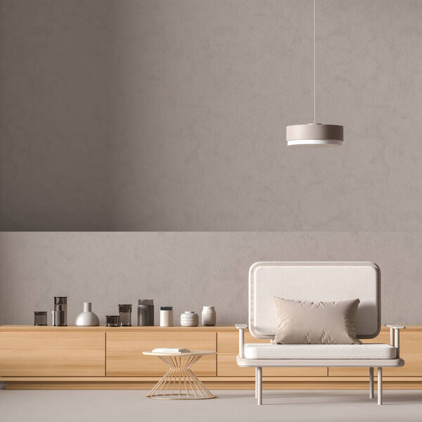 Пустые стены макет в современном стиле интерьера
.