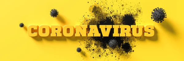 Coronavirus 2019 Ncov Novel Coronavirus Outbreak Concept Background Microscopic View — Stock Photo, Image