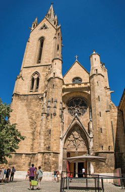 Saint Jean de Malte kilisenin en-Provence'da ön cephe.