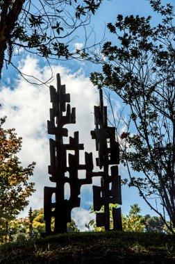 Campos yakınındaki Açık Hava Müzesi Felicia Leirner heykel yapmak Jordao