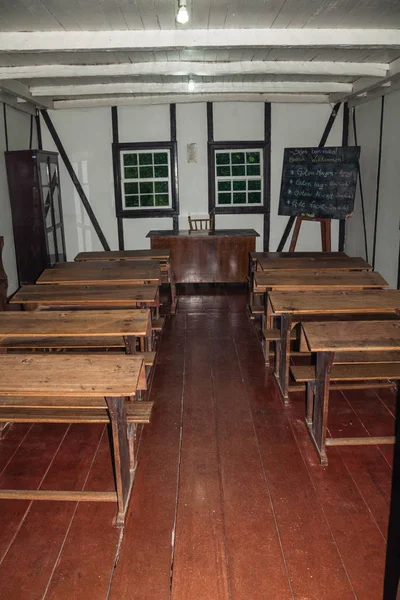 Az osztályterem történeti reprodukciója — Stock Fotó