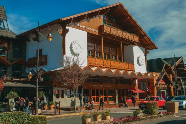 Festivals Palace facade in a street of Gramado — Stock Photo, Image