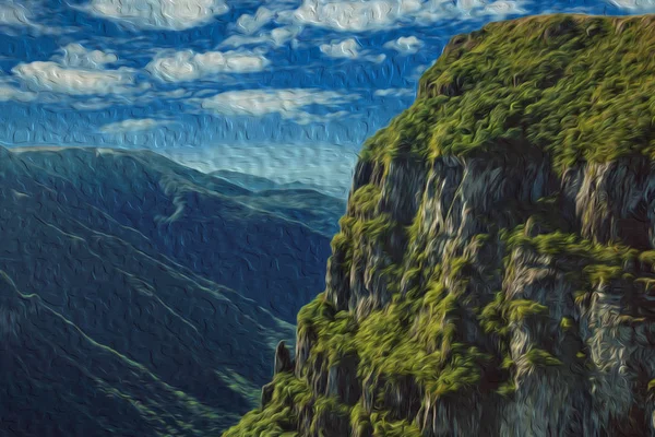 険しい岩の崖とFortaleza Canyon — ストック写真