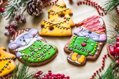 Zencefilli kurabiye. Noel kurabiyesi.