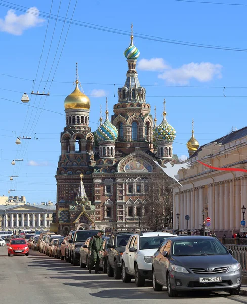 A Igreja do Salvador sobre o sangue em São Petersburgo — Fotografia de Stock