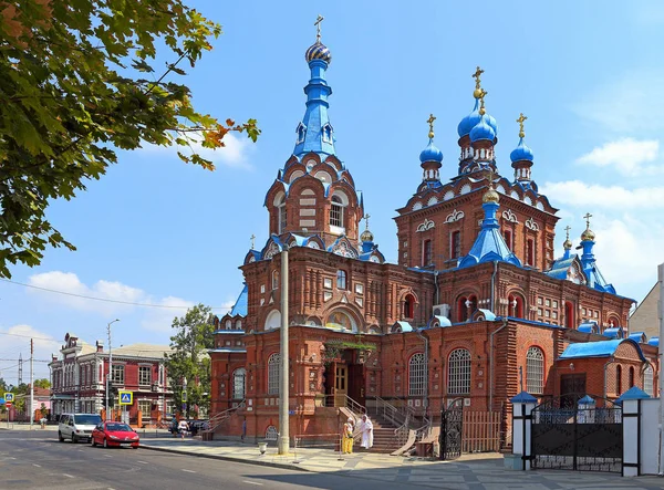 Dia de verão da Igreja Ortodoxa de São Jorge em Krasnodar — Fotografia de Stock