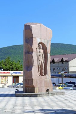 Novorossiysk 'in kaybettiği askerlerin anıtı.